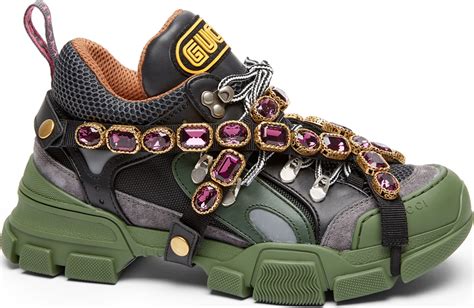 gucci tennis shoes with jewels.